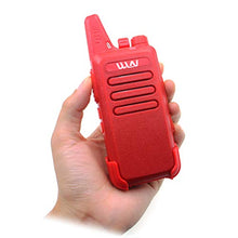 Load image into Gallery viewer, Mini Hand-held 2 Way Radio WLN KD-C1 Portable Walkie Talkie UHF400-470MHz Red Color+ Desktop Charger
