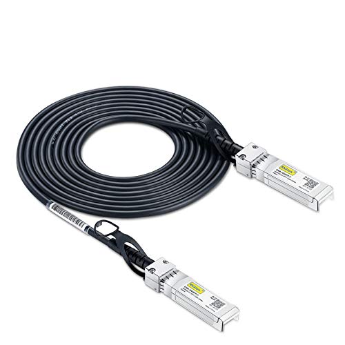 #10Gtek# SFP+ DAC Twinax Cable, Passive, Compatible with Cisco SFP-H10GB-CU2.5M, Ubiquiti UniFi, Fortinet and More, 2.5 Meter(8.2ft)