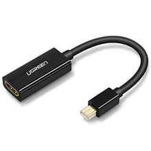 Load image into Gallery viewer, UGREEN Mini DisplayPort to HDMI Adapter Mini DP Male to HDMI Female Thunderbolt 2.0 to HDMI Adapter Suitable for Apple MacBook Pro MacBook Air Microsoft Surface Pro 4 Pro 3 Google Chromebook Black
