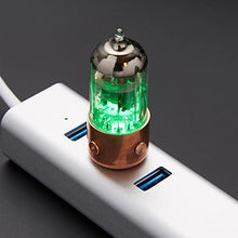 Load image into Gallery viewer, Handmade 256GB Green Pentode Electron Tube USB Flash Drive. Steampunk/Industrial Style
