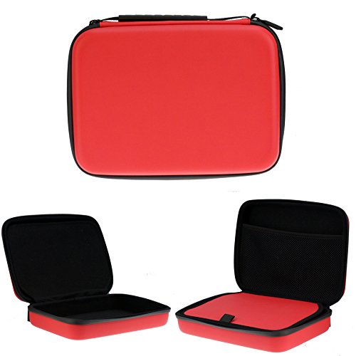 Navitech Red Hard Eva Carry Case for Gaming Headset and Headphones Compatible with The STEELSERIES Arctis Pro