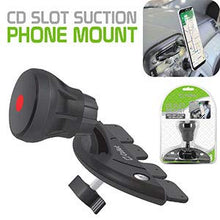 Load image into Gallery viewer, Cellet Easy to Mount, CD Slot Mount - Universal Car Mount Phone Holder for iPhone, Google, Samsung, Moto, Huawei, Nokia, LG, and All Other Smartphones (Suction Cup Style)

