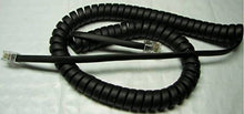 Load image into Gallery viewer, DIY-BizPhones 5 Pack of Flat Black 9 Ft Shoretel Compatible Handset Cords IP Phone 400 600 Series 420 480 480G 485 485G 655 655G with 6&quot; Tail/Lead/Leader Charcoal Receiver Curly Coil Lot

