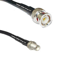 6 feet RFC195 KSR195 Silver Plated BNC Male to SMA Female RF Coaxial Cable
