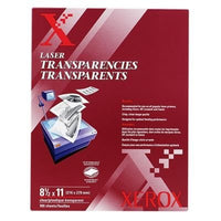 Monochrome Printer Clear Transparency 8 1/2 x 11 - 100 Sheets