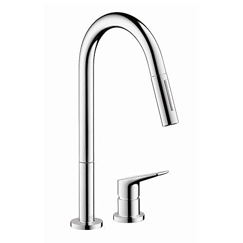 AXOR Citterio M Luxury 1-Handle 16-inch Tall Kitchen Faucet with Pull Down Sprayer Magnetic Docking Spray Head in Chrome, 34822001