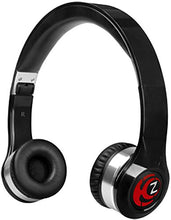 Load image into Gallery viewer, Krankz Classic Bluetooth Headphones Wireless Headphones On-Ear with Microphone, 45 Hours of Playtime for Fitness, Workout, Travel, Work Headphones. Black
