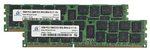 Adamanta 32GB (2x16GB) Server Memory Upgrade for Dell PowerEdge T420 DDR3 1600Mhz PC3-12800 ECC Registered 2Rx4 CL11 1.5v