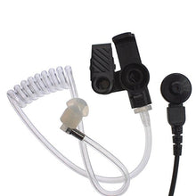 Load image into Gallery viewer, KENMAX 3&#39; 2-Wire Coil Earbud Audio Mic Surveillance Kit Earpiece with Replacement Medium Earmold Earbud for Motorola Radio GP9000 HT1000 MTX960 PR1500 X1500

