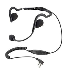 Load image into Gallery viewer, Rugged Radios H10-5R H10 Ultralight Headset with Earbuds and Microphone for Rugged V3, RH5R, RDH, Baofeng &amp; Kenwood Two Way Handheld Radios
