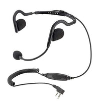 Rugged Radios H10-5R H10 Ultralight Headset with Earbuds and Microphone for Rugged V3, RH5R, RDH, Baofeng & Kenwood Two Way Handheld Radios