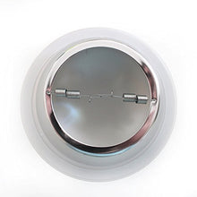 Load image into Gallery viewer, 6&quot; Inch 120v Recessed Light Reflector - Smooth Chrome Baffle White Trim
