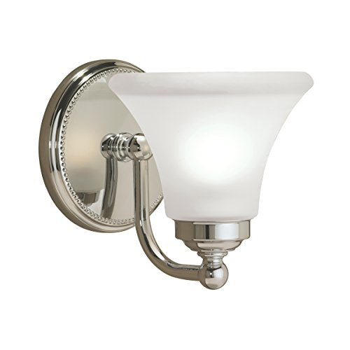 Norwell Lighting 9661-CH-FL Soleil - One Light Wall Sconce (Chrome w/Flared Glass)