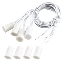 Load image into Gallery viewer, uxcell N.O. Recessed Wired Security Window Door Contact Sensor Alarm Magnetic Reed Switch White RC-33 4pcs
