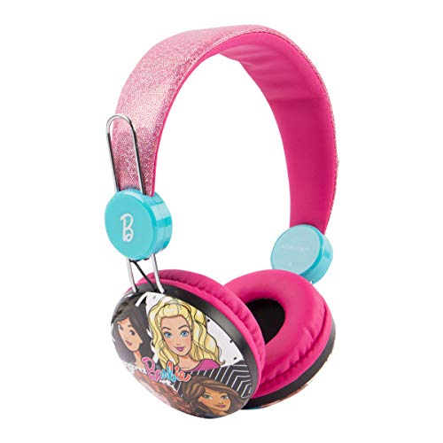 Barbie Over The Ear Headphones HP1-01057 | Soft and Cushioned Ear Pieces to Fit Any Size, Adjustable Headband Headphones, Great Sound, Volume Limiting Technology