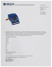 Load image into Gallery viewer, Brady 116246 Replacement Printer Program For BMP71 Label Printer
