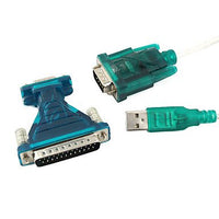 FASEN USB 2.0 to 9/25 pin Serial RS232 Cable DB9/DB25 Adapter