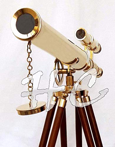 Marine Nautical Navy Brass Double Barrel Telescope 18