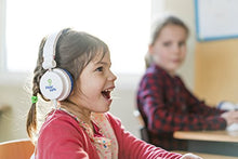 Load image into Gallery viewer, Clevy Kids Headphone - Hearsafe Volume Limiting Children&#39;s Headphones - Including Mic and Spiral Cable!
