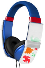 Load image into Gallery viewer, iHip IP-DOODLE-BL DJ Style Erasable Drawing Headphones with Four Built-In Markers, Blue
