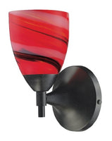Elk 10150/1DR-CY Celina 1-Light Sconce in Dark Rust with Candy Glass