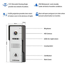 Load image into Gallery viewer, VANSOALL 7&quot; LCD Monitor Wired Video Intercom Doorbell System, Video Door Phone Kits with 1200TVL Camera Night Vision Support Monitoring, Unlock, Dual-way Door Intercom for Villa Home Security Systems
