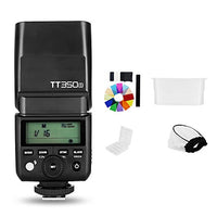 Godox Mini Speedlite TT350S Camera Flash TTL HSS GN36 Compatible for Sony Mirrorless DSLR Camera A7 A6000 A6500