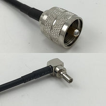 Load image into Gallery viewer, 12 inch RG188 PL259 UHF Male to CRC9 MALE ANGLE Pigtail Jumper RF coaxial cable 50ohm Quick USA Shipping
