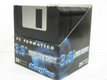 Load image into Gallery viewer, 25 pack Floppy Disks 3.5&quot; HD 1.44MB Black, Meritline Brand

