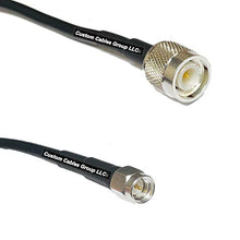 Load image into Gallery viewer, 50 feet RFC195 KSR195 Silver Plated TNC Male to SMA Male RF Coaxial Cable
