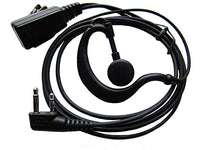 bestkong Earpiece for Icom Radio IC-V8 V80 V80E V82 V85 F4026 F3G F4G F11 F11S F14 F14S F21 F21S F24 F24S G Shape Earphone Earhook Headset with Mic 2 PIN
