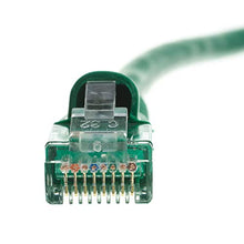 Load image into Gallery viewer, 35 Foot Green Cat6a Ethernet Patch Cable, Snagless/Boot with RJ45 Connector, 500 MHz, 24 AWG, UTP(Unshielded Twisted Pair) Stranded Copper, Internet Patch Cable, CableWholesale
