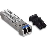 TRENDnet SFP to RJ45 10GBASE-LR SFP+ Single Mode LC Module, TEG-10GBS10, Up to 10 km (6.2 Miles), Hot Pluggable SFP Transceiver, Duplex LC Connector, 1310nm, 3.3V Power Supply, Lifetime Protection