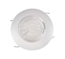 Load image into Gallery viewer, NICOR Lighting 6 inch White Recessed Shower Trim with Glass Fresnel Lens (17502)
