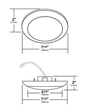 Load image into Gallery viewer, NICOR Lighting DLS56-3012-120-2K-WH 5-6 In. Dimmable 1200 Lumen LED Surface Mount Retrofit Kit White Trim, 2700K Light Temperature
