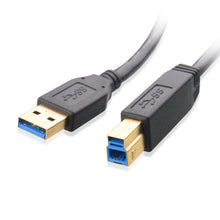 Load image into Gallery viewer, Cable Matters SuperSpeed USB 3.0 Type A to B Cable in Black 10 Feet
