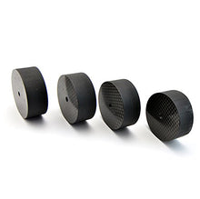 Load image into Gallery viewer, ACROLINK 4pcs 50 x 20mm Carbon Fiber Speaker Spike Cone Pad Isolation Base Feet HiFi AMP
