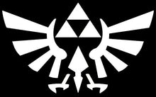 Load image into Gallery viewer, Zelda Wings Triforce - Vinyl 4&quot; Wide (Color: White) Decal Laptop Tablet Skateboard car Windows Stickers

