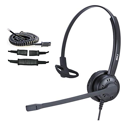 Cisco Headset with Noise Cancelling Microphone Corded RJ9 Call Center Telephone Headset for Cisco IP Phone CP-7861 7942G 7941G 7945G 7960 7961G 7962G 7965G 7971 7971G 7975G 8841 8861 9951 9971 etc