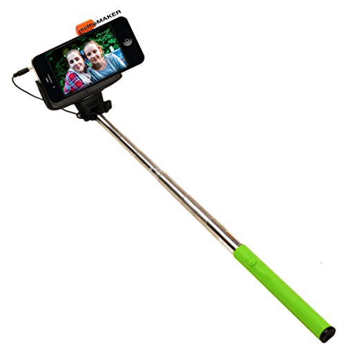 S+MART selfieMAKER with Cable Release for Samsung Galaxy Note Edge/3 - Yellow/Green