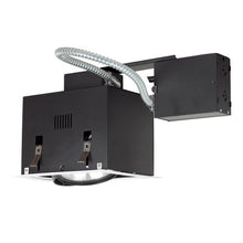 Load image into Gallery viewer, Jesco Lighting MGRP38-1WB Modulinear Directional Lighting for Remodeling, Double Gimbal PAR38 1-Light Linear, Black Interior with White Trim
