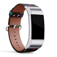 Load image into Gallery viewer, Replacement Leather Strap Printing Wristbands Compatible with Fitbit Charge 2 - Oriental Design Buddhist Religion Symbols
