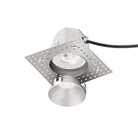 WAC Lighting R3ARDL-F835-HZ Aether Round Invisible Trim with LED Light Engine Flood 40 Beam 3500K White, Haze