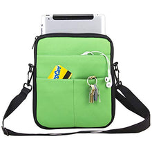 Load image into Gallery viewer, Eastsport Neoprene Crossbody Tablet Bag, Carrying Bag Sleeve with Shoulder Strap for Apple iPad and Tablets, Lime Green

