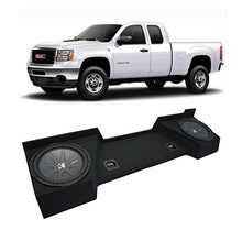 Load image into Gallery viewer, Compatible with 2007-2013 GMC Sierra Ext Cab Truck Kicker CompR CWR10 Dual 10&quot; Sub Box Enclosure New - Final 2 Ohm
