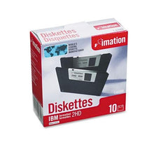 Load image into Gallery viewer, IMATION 3.5&quot; Floppy Diskettes, IBM-Formatted, DS/HD, 10/Box (12881)
