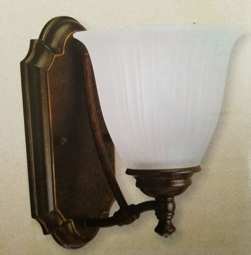 Progress Etched Glass Wall Sconce