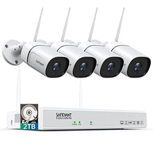Load image into Gallery viewer, [Two Way Audio 3MP] Wireless Security Camera System 2TB Hard Drive,SAFEVANT 8 Channel Wireless NVR Systems 4PCS 3MP Indoor Outdoor Surveillance IP Cameras with Night Vision Motion Detection
