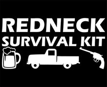 Load image into Gallery viewer, Sweet Tea Decals Redneck Survival Kit - 9 1/4&quot; x 4 1/2&quot; - Vinyl Die Cut Decal/Bumper Sticker for Windows, Trucks, Cars, Laptops, Macbooks, Etc.
