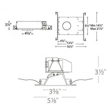 Load image into Gallery viewer, WAC Lighting R3ASAT-FCC24-WT Aether Color Changing LED Square Adjustable Trim with Light Engine Flood Beam, White
